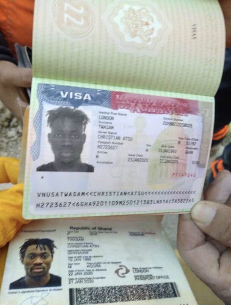 Atsu’s passport
