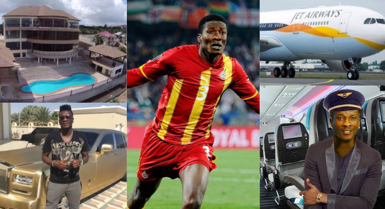 Asamoah Gyan Biography, Parents, Wife, Children, Private Jet, House, Cars, Net Worth