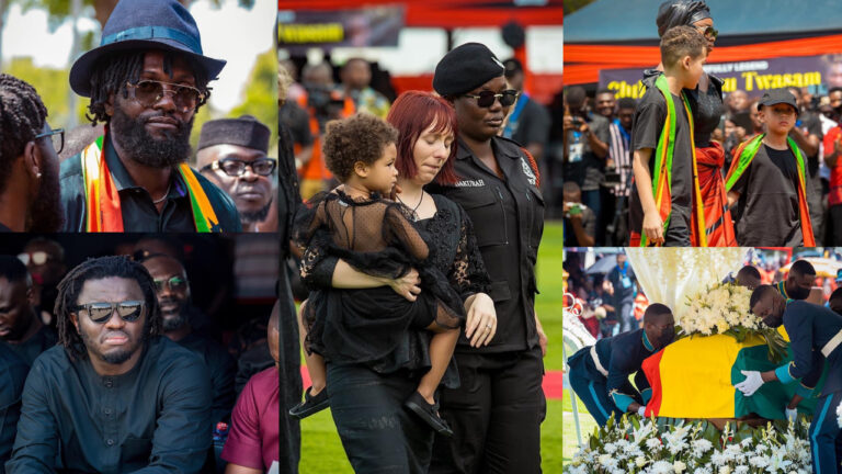 See Friends And Symphatizers Who Bid Farewell To Late Christian Atsu At His Funeral