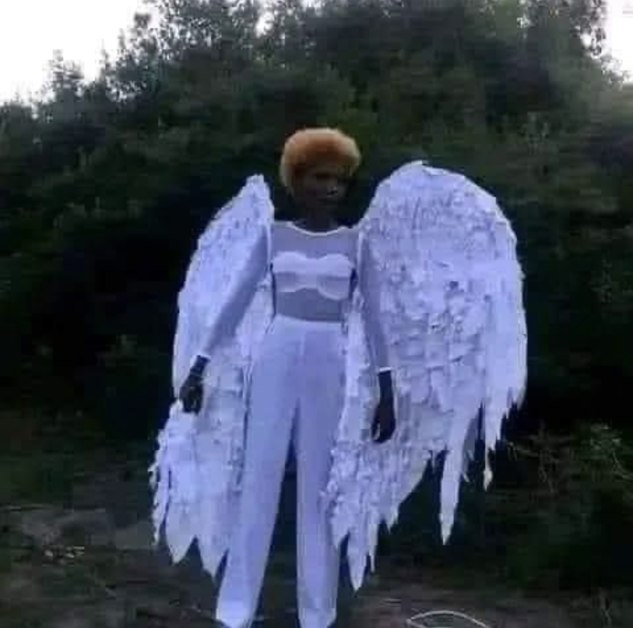 Female Angel spotted in Kasoa, Ghana