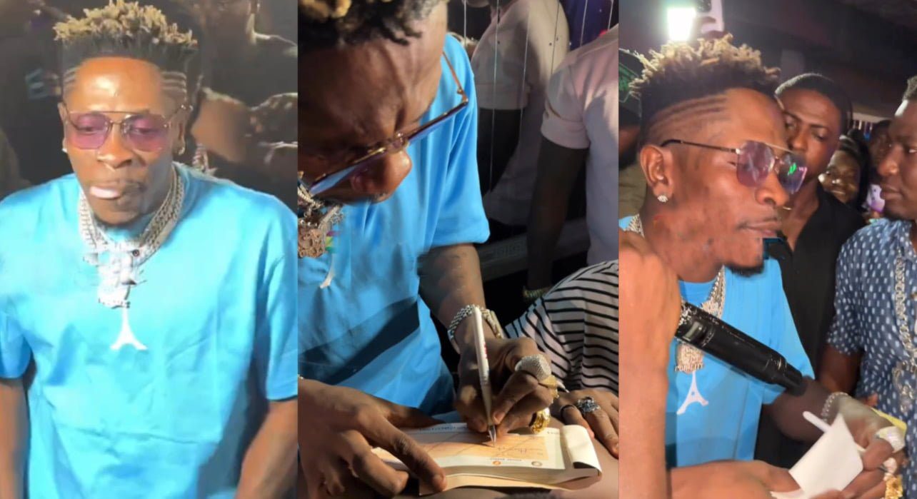Shatta Wale Gifts His Friend With $100,000 At His Birthday Party After Helping Him Years Ago