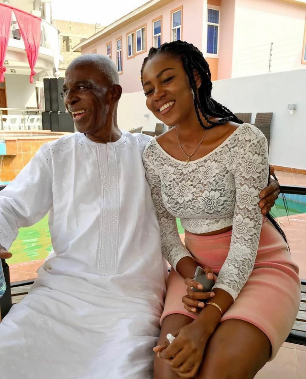 Yvonne Nelson and Mr Nelson 
