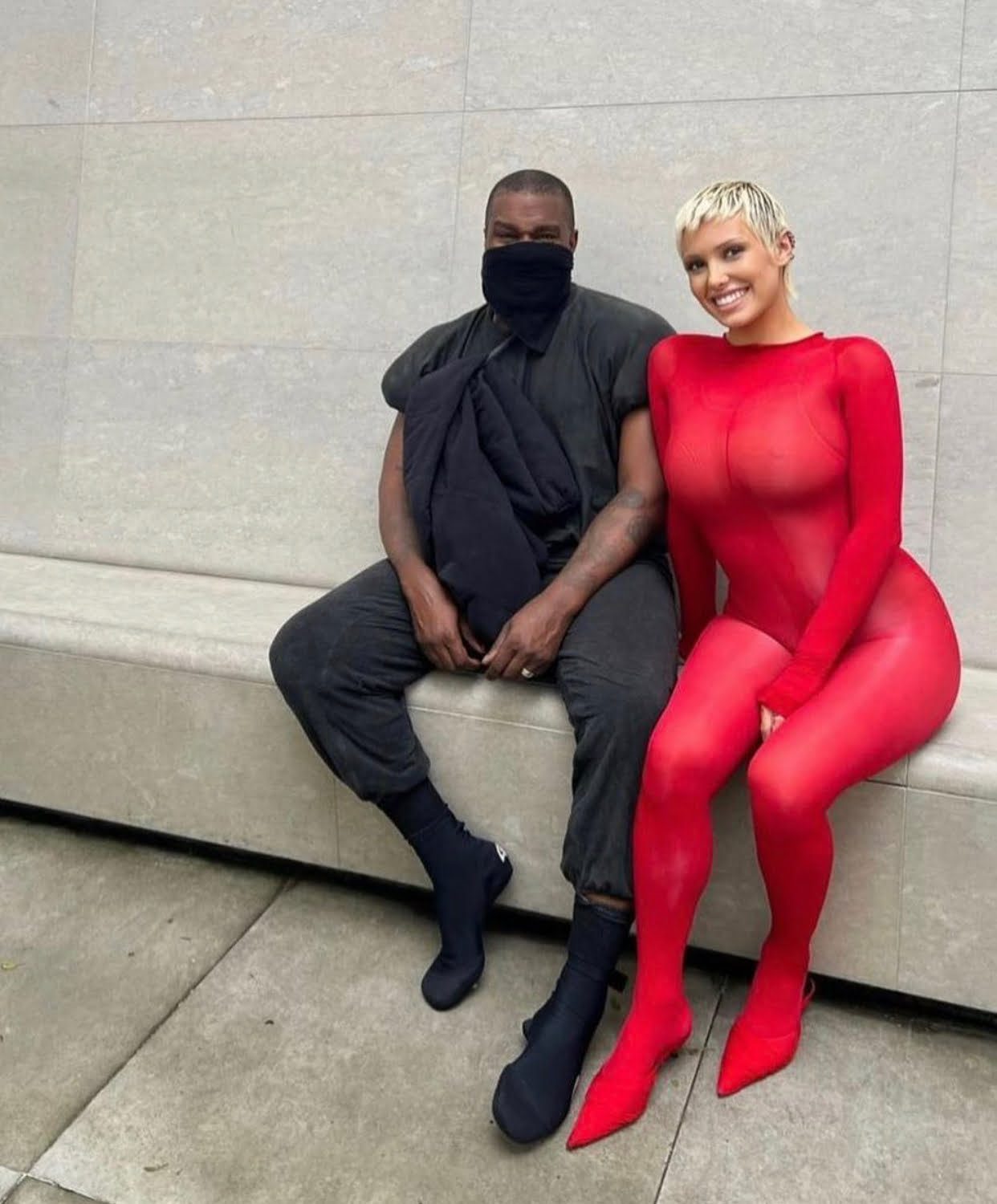 Kanye West and Bianca photo