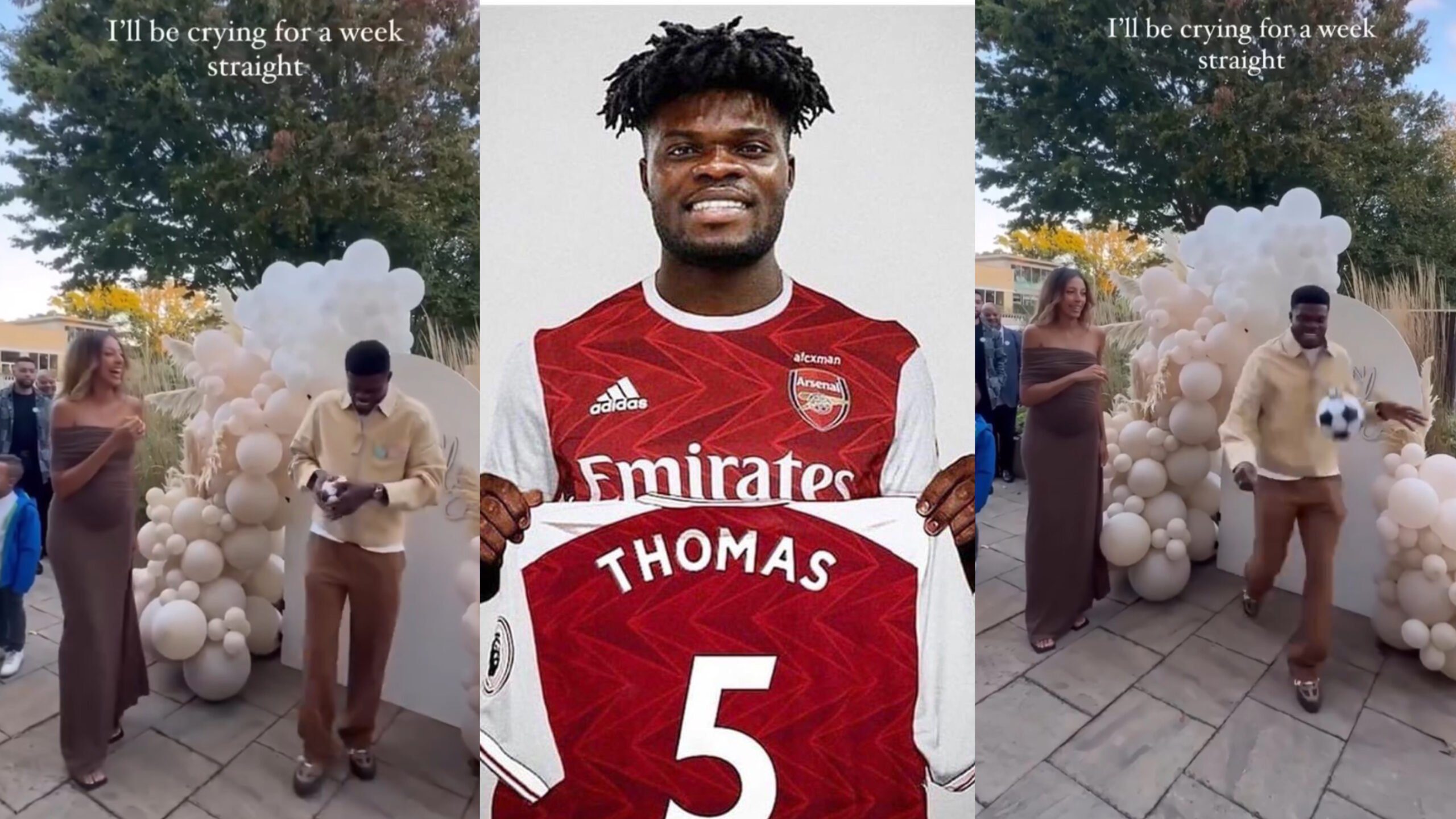 WATCH: Thomas Partey Welcomes A Baby Girl With Girlfriend Janine Mackson