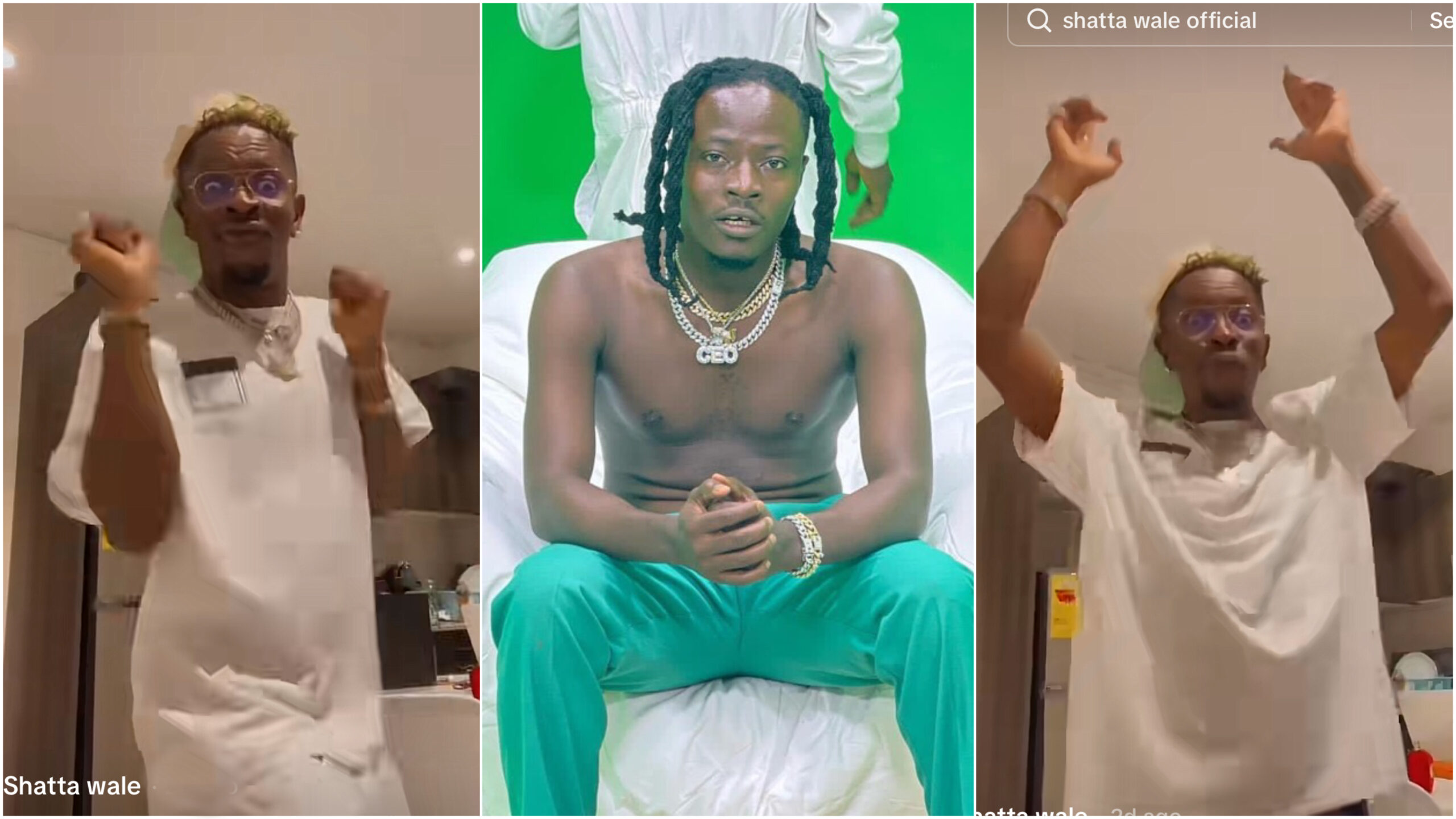 Shatta Wale Supports Fancy Gadam, Dances To His New Song In Video