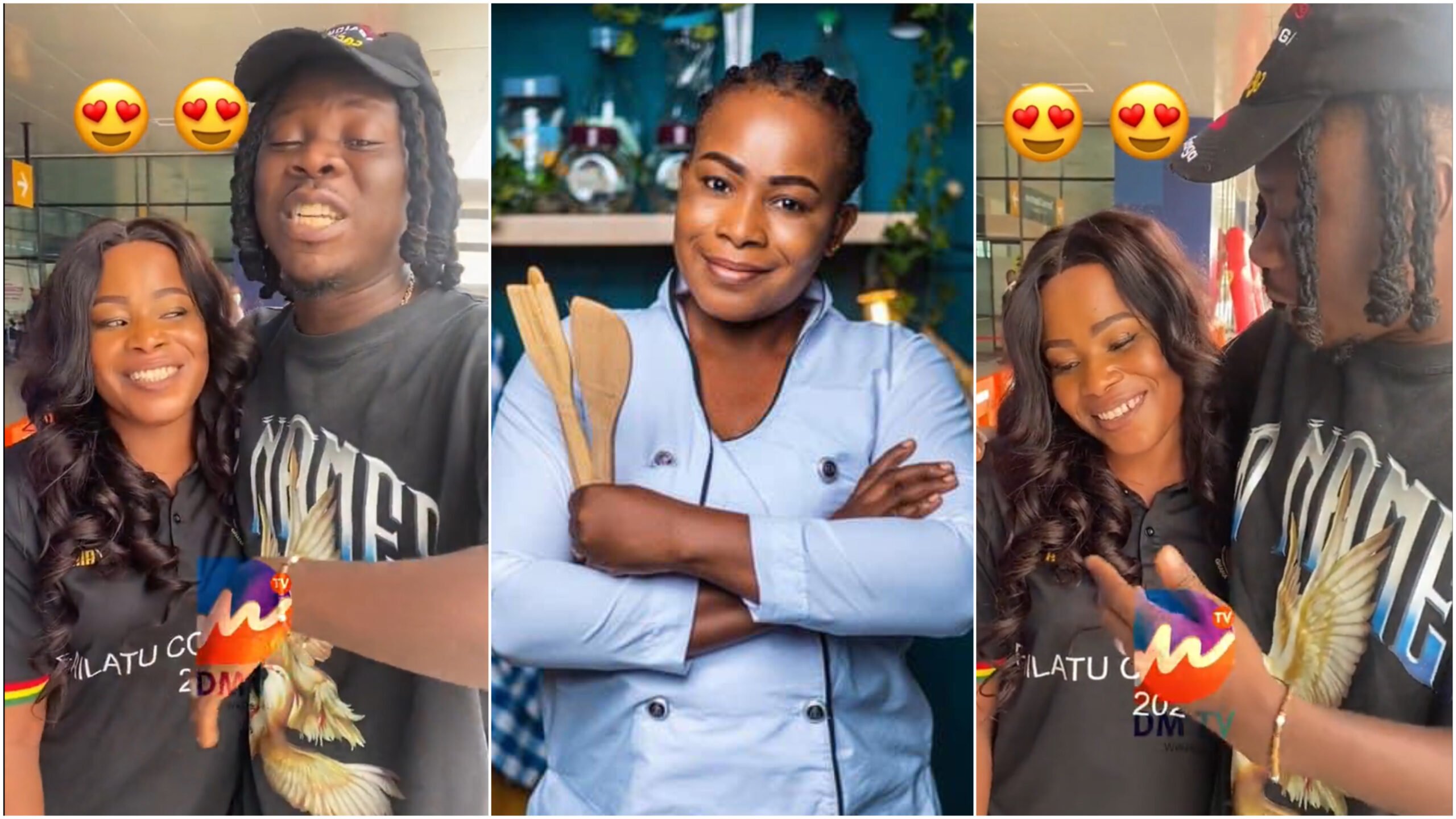 Chef Faila Meets Her Idol Stonebwoy After ‘Disappointment’ Comment