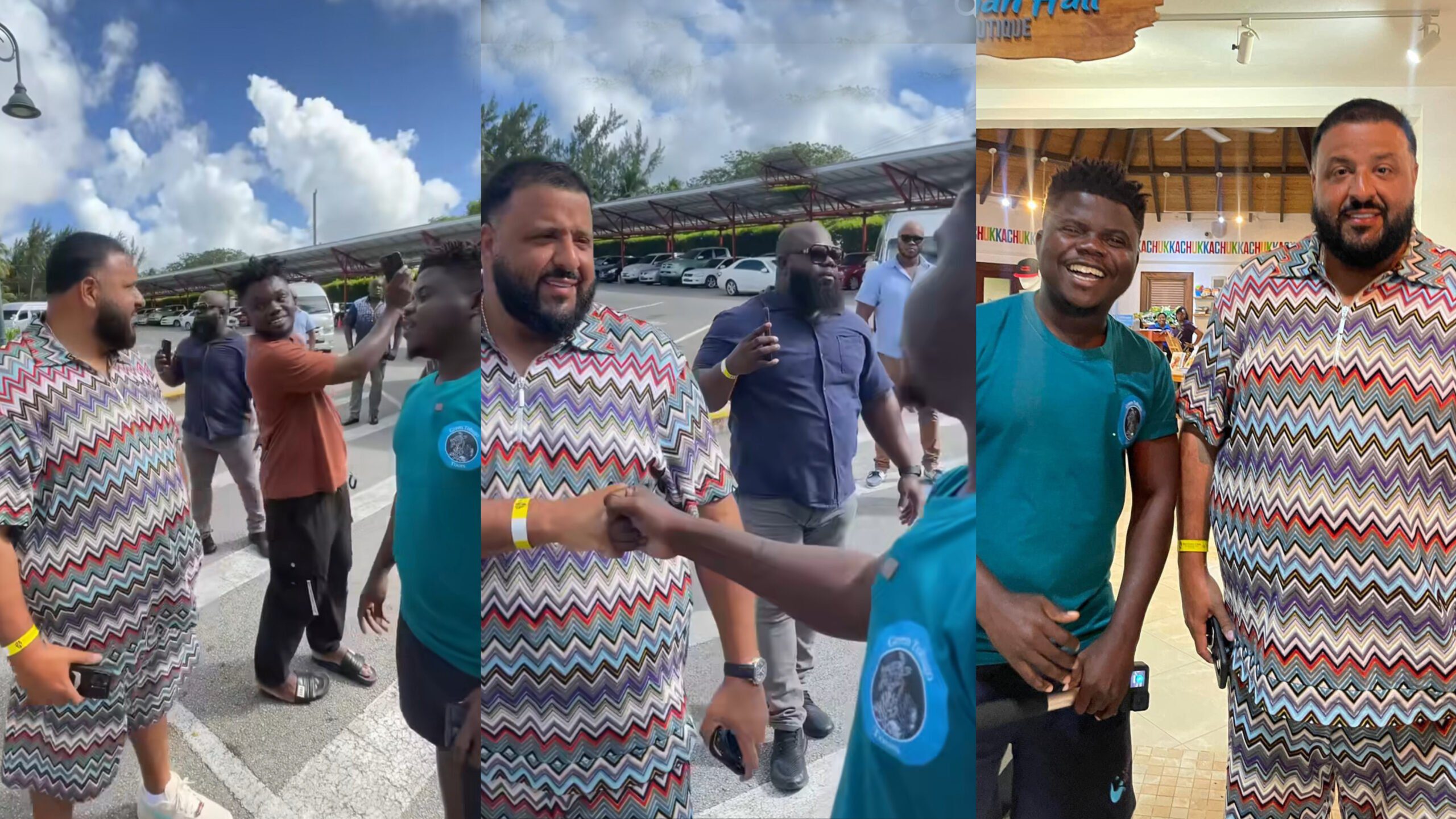 DJ Khaled promises Wode Maya of visiting Ghana soon after YouTuber met him for the first time in Barbados (video)