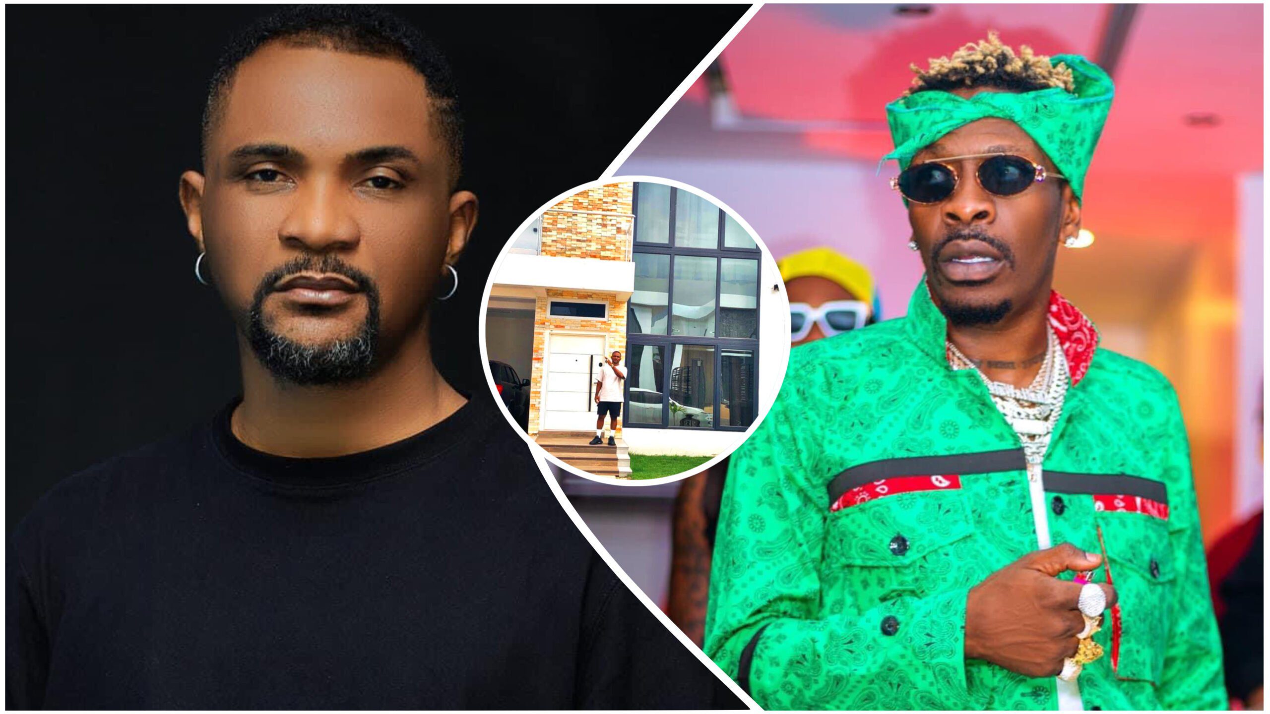 Mr Logic flaunts new mansion and cars to reply Shatta Wale over MoMo begging claim
