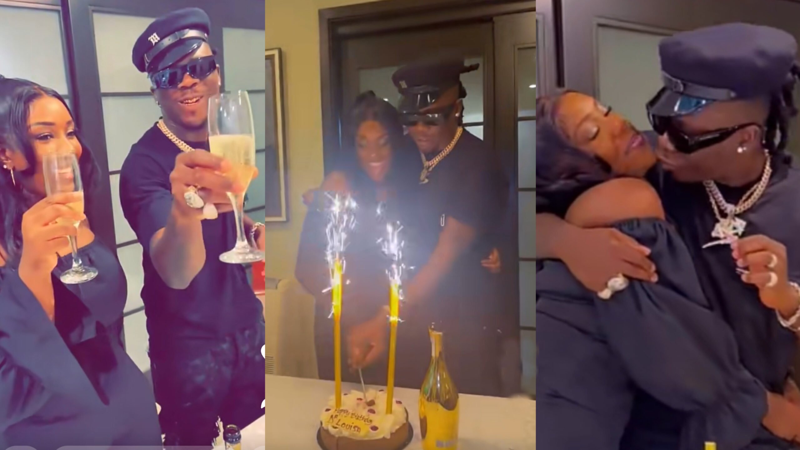 Stonebwoy Shares A Kiss With His Wife On Her Birthday Celebration In Abidjan, Fans React