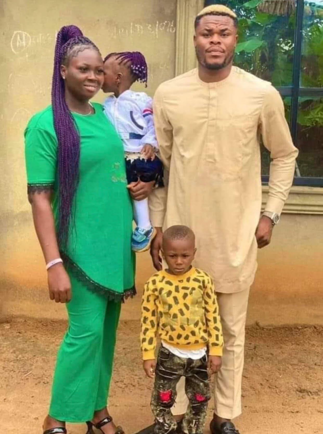 Stanley Nwabali’s children and wife