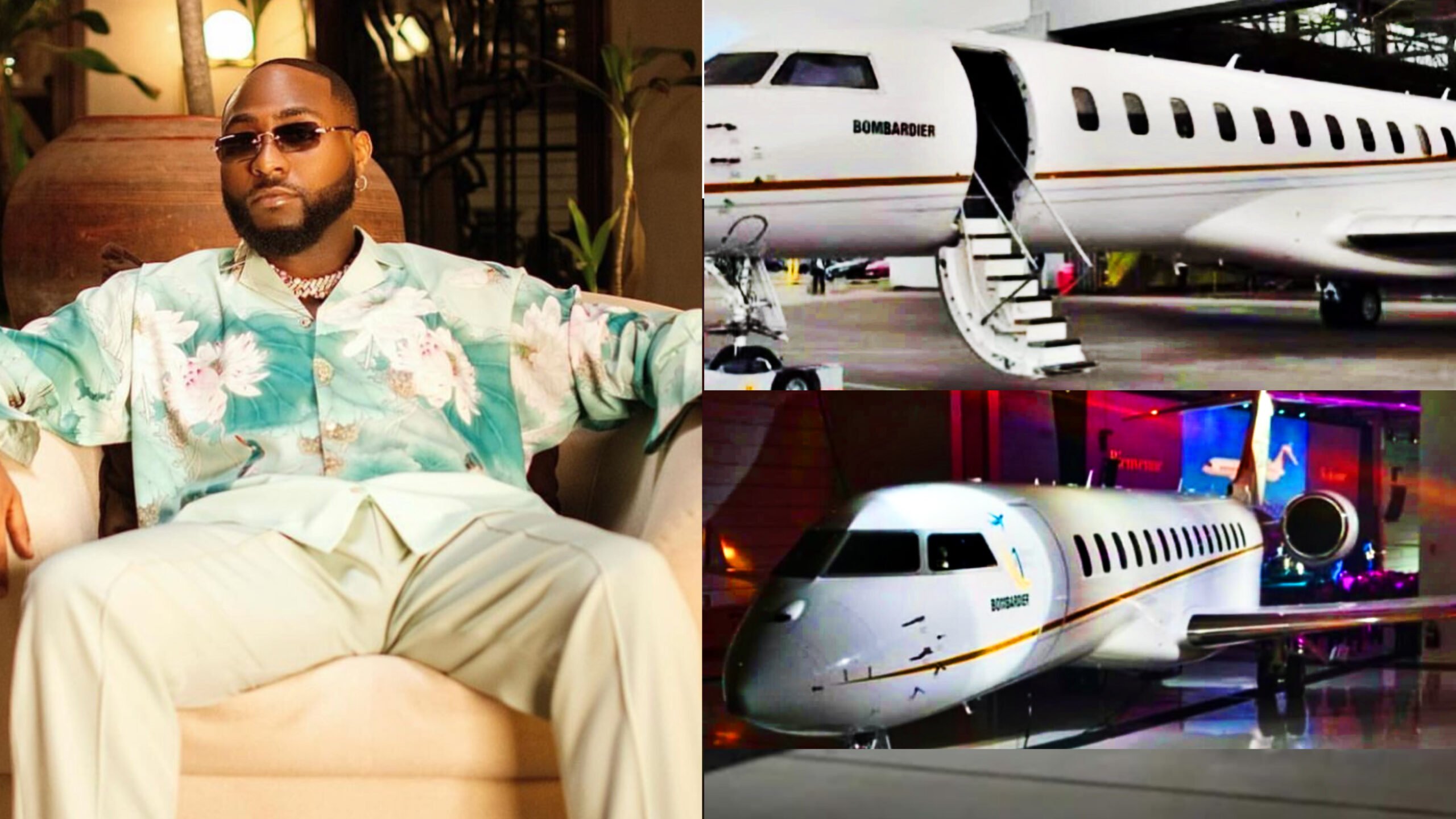 Davido Buys New Private Jet, Bombardier Global 7500 Worth Over $75M