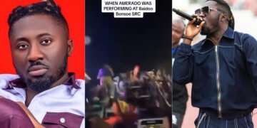 Amerado Rushed To Hospital After Stage Collapsed During Baidoo Bonsoe SRC Week Performance