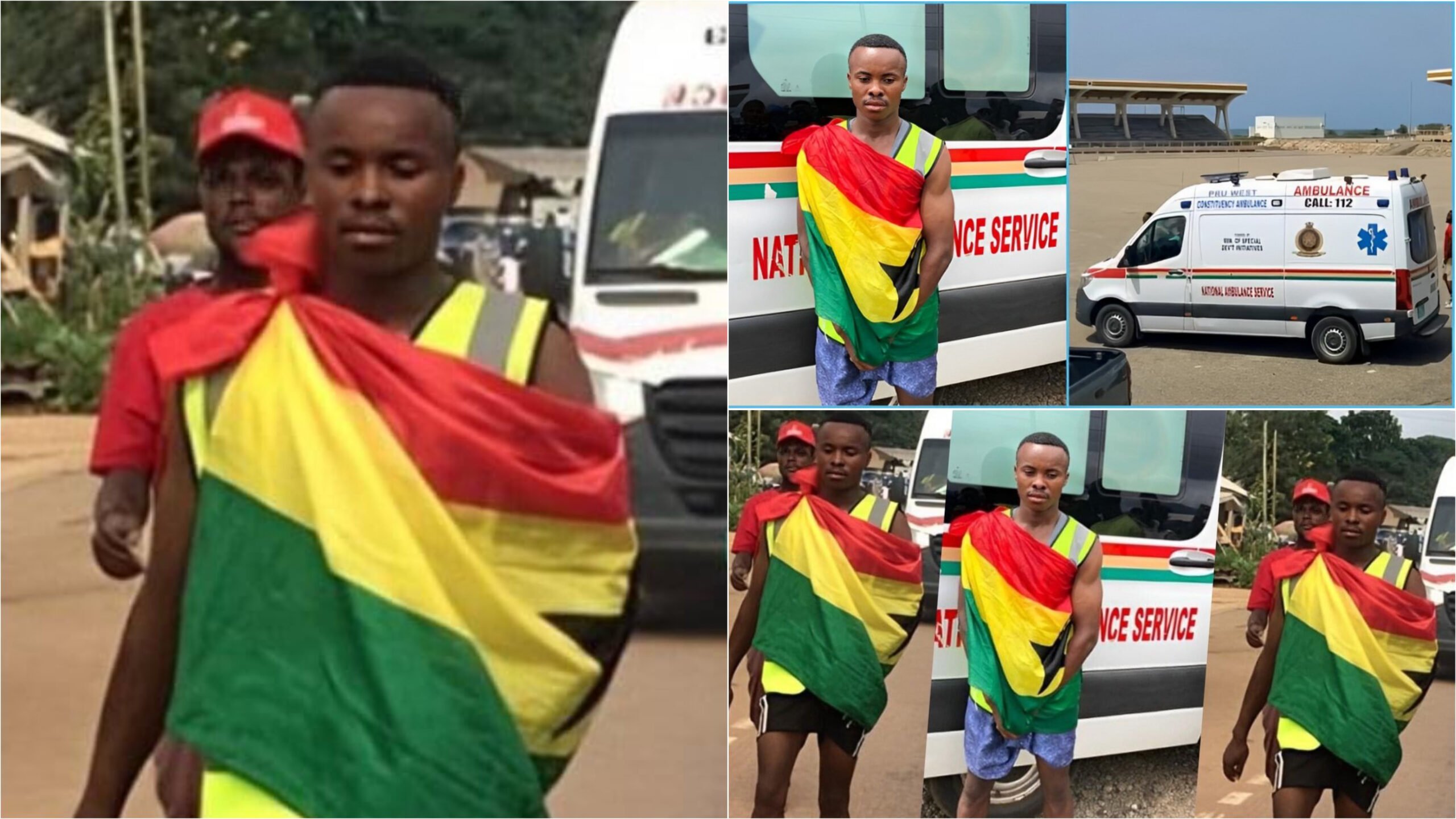 Walk-A-Thon: Seidu Rafiwu Successfully Completed His Walking Marathon, As He Arrives In Accra From Techiman