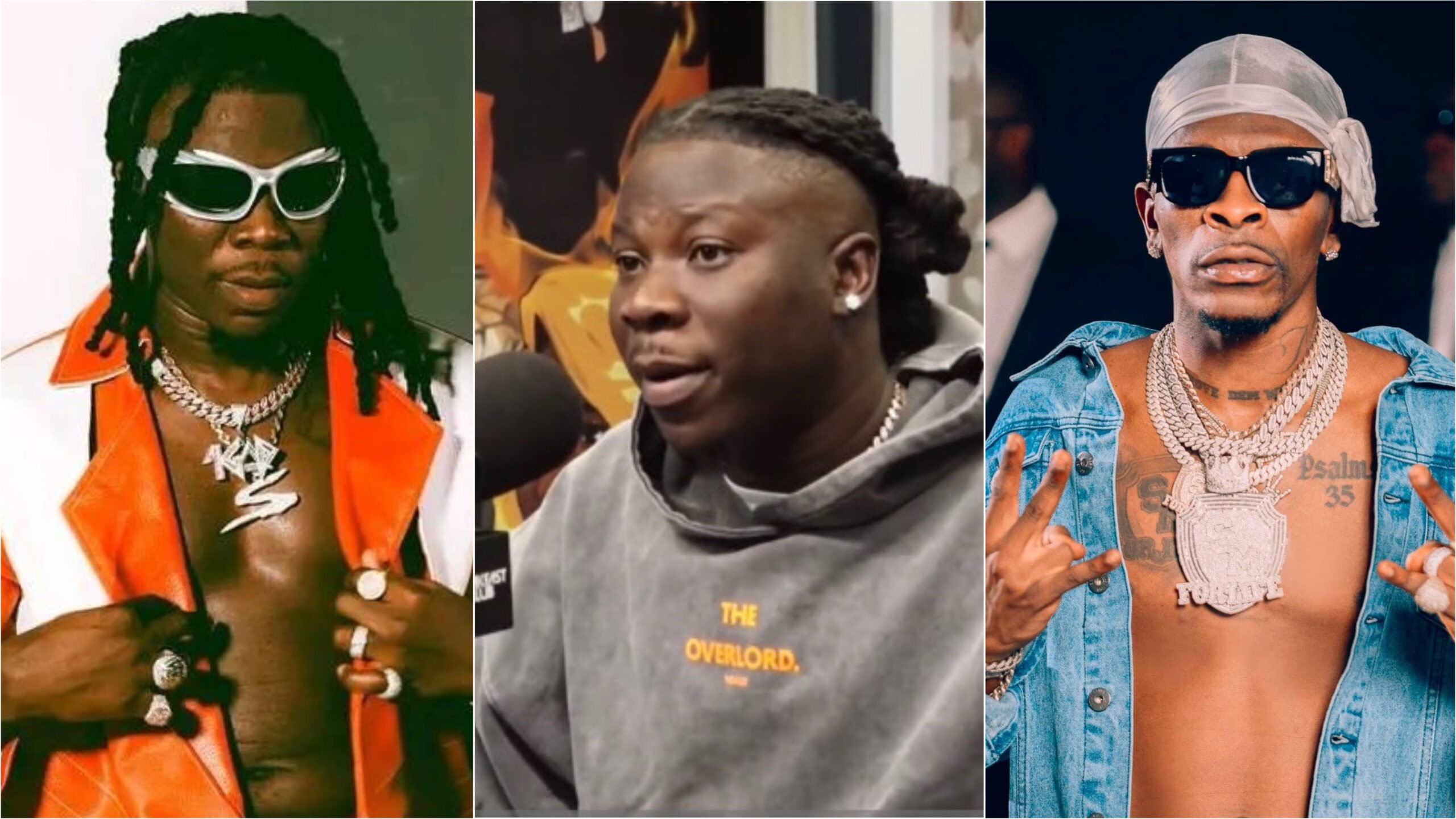 Stonebwoy explains what caused his damaged leg, replies Shatta Wale over disability mockery comment