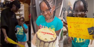 Stonewbwoy's Kids CJ And Jahjah Surprise Him With Gifts After Completing GIMPA Exams