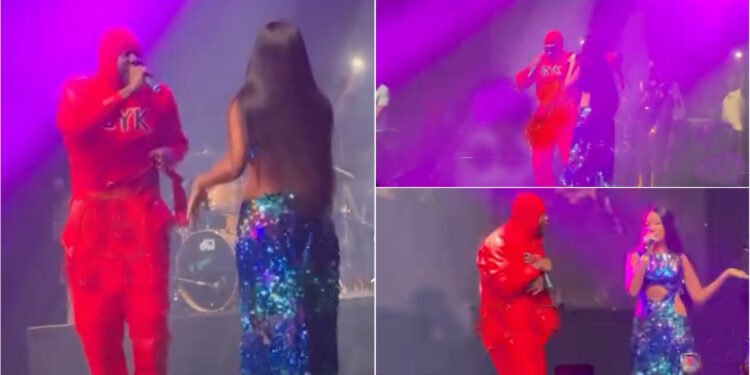 Watch: Sister Deborah Surprises Medikal As Ex-Girlfriend Joins Rapper On Stage To Perform At Indigo O2