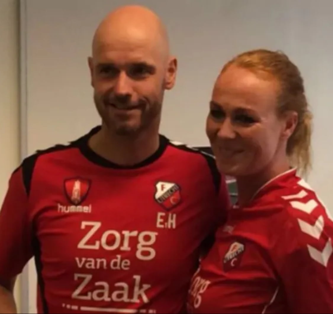 Erik ten Hag and wife Bianca photo credit: Getty Images