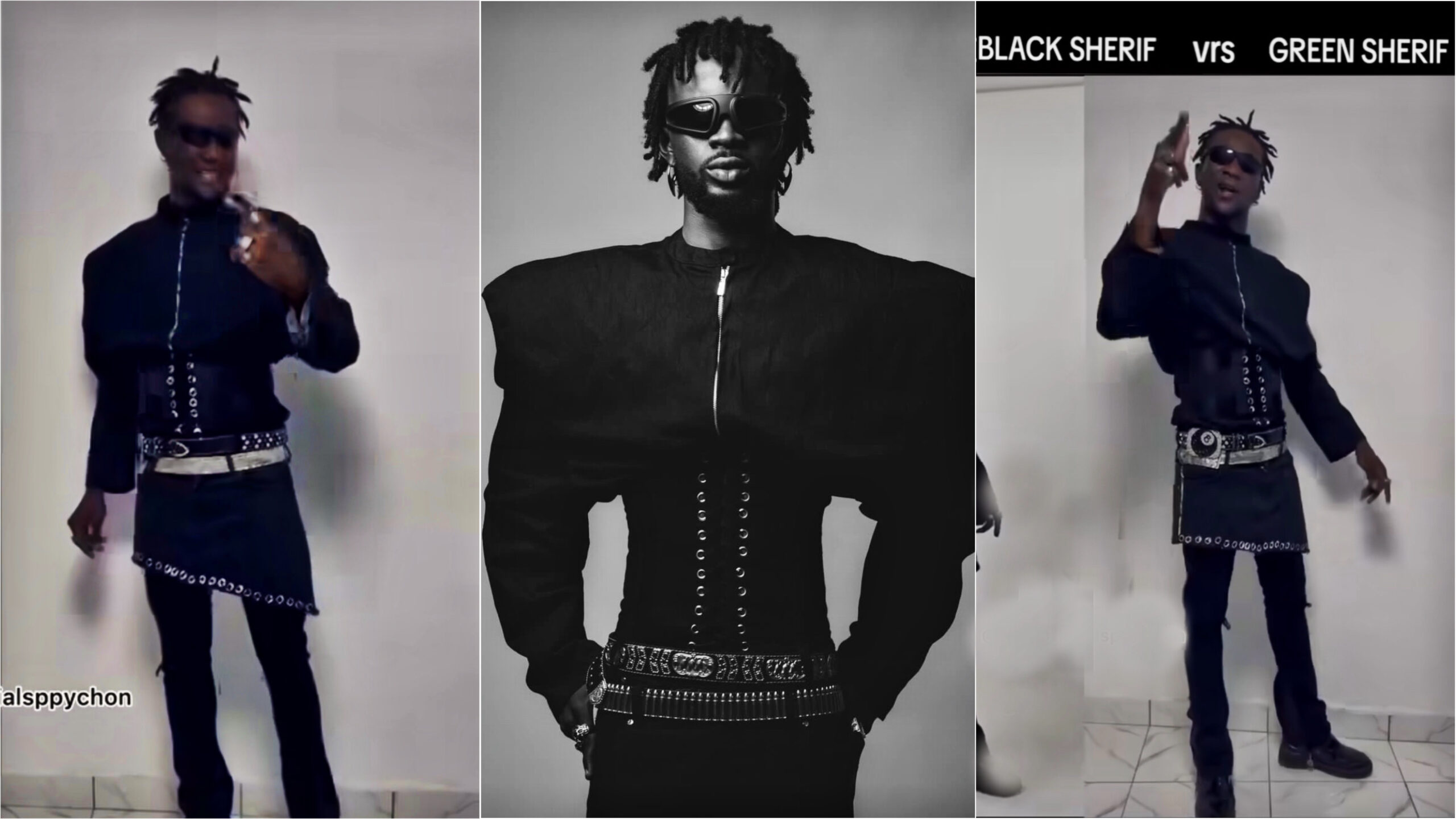 Gh Man Trends As He Dresses Like Black Sherif Over Rapper’s Trending ‘Kilos Milos’ Outfit