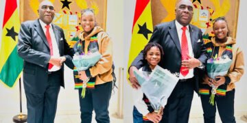 Afronitaa and Abigail Visit British High Commissioner After Britain’s Got Talent