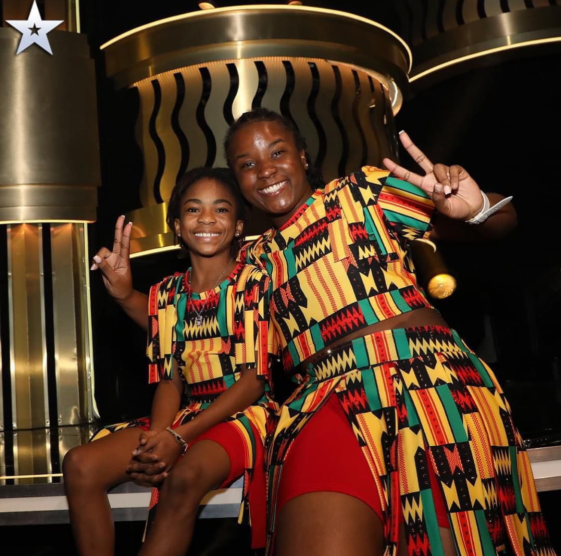 Afronitaa and Abigail at Britain’s Got Talent final
