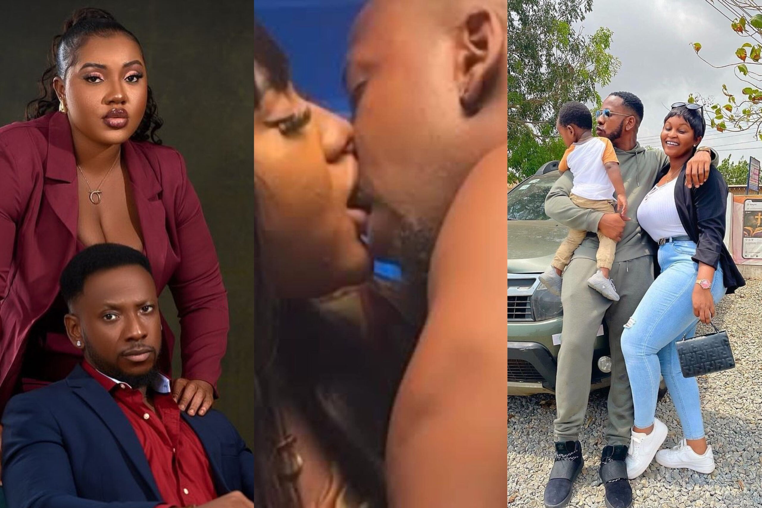 “Aaron is not my boyfriend, our kissing scene was just acting” – Lovia reacts to viral video of her kissing Aaron Adatsi