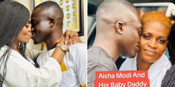 Ayisha Modi Shows Off Her Baby's Daddy Behind Her Son In Tongue-Locking Photo