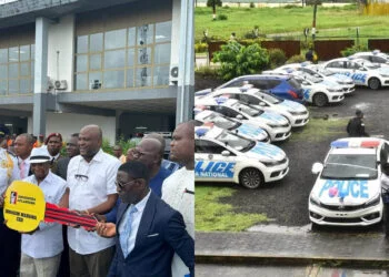 "How can your brother win Ghana election": Ibrahim Mahama Donates 20 Police Cars And Generators To Liberia Airport Authorities