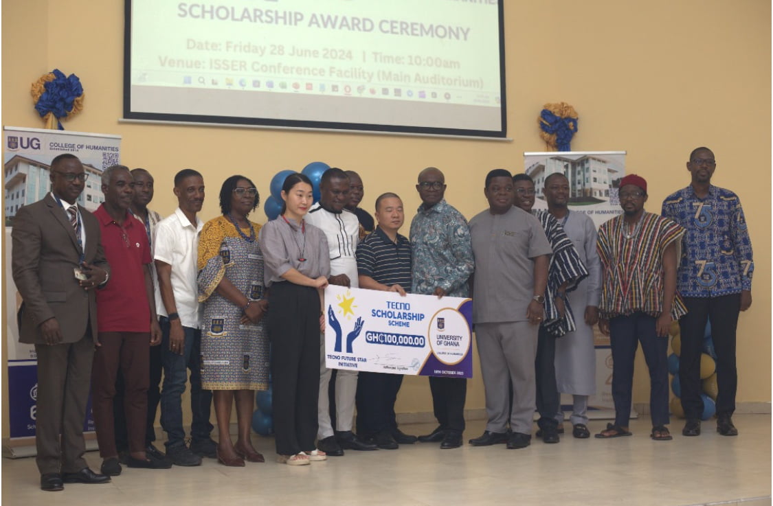 TECNO Awards GHS 100,000 in Scholarships to University of Ghana Students