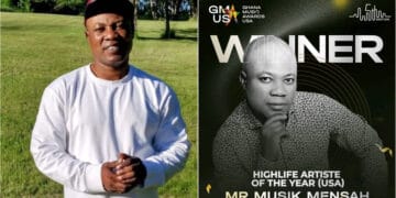 Mr. Muzic Mensah Wins 'Best Highlife Artist of the Year' at Ghana Music Awards USA