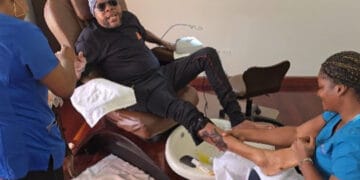 Vybz Kartel Undergoes Spa Treatment for Body Massage And Pedicure