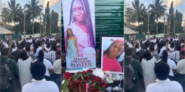 VIDEO: Candlelight Vigil Held For Two Girls Killed in East Legon Car Crash