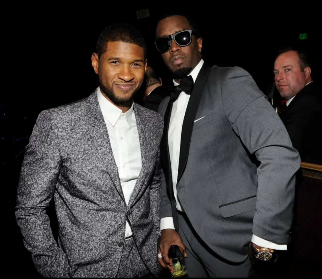 Usher and Diddy photo