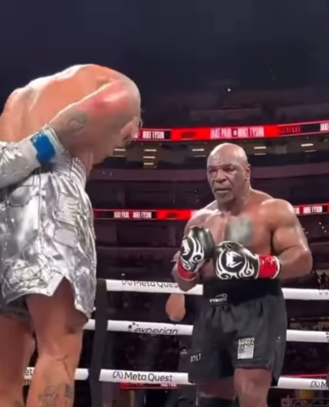 VIDEO Jake Paul Bows And Shows Respect To Mike Tyson in the Final Round of their Fight Hellovybes