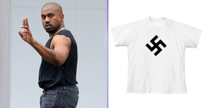 Kanye West Shocks Fans with New ‘Nazi T-Shirt’, Calls It His Greatest Art Piece