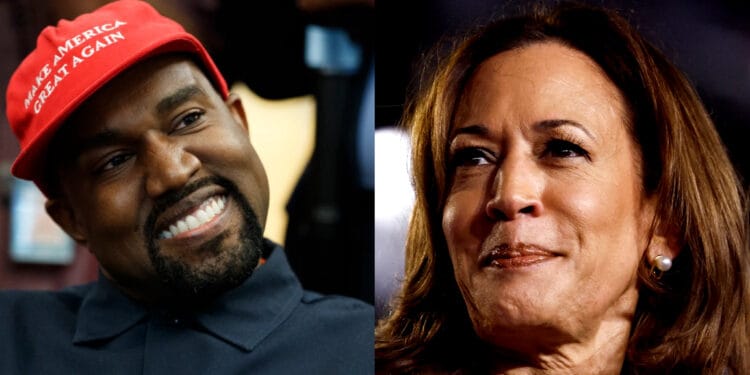 Kanye West Shares Sexual Interest In Kamala Harris In A Twitter Post Says “I Used To Want To Fuck Kamala”