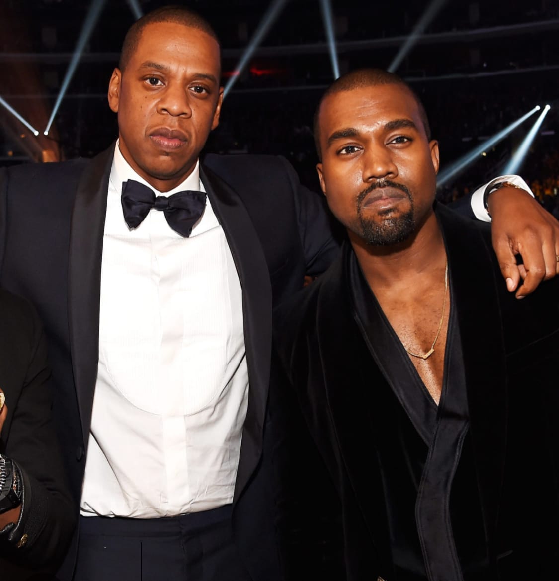 Jay Z and Kanye West at the Grammys