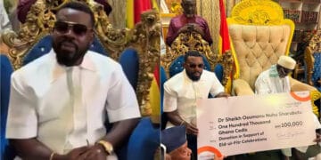 Richard Quaye Donates ₵100k and Company Products to Chief Imam for Eid al-Fitr