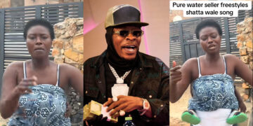 Shatta Wale Gifts GHS5,000 to Street Vendor Singer Elis Koina After Her Viral TikTok Freestyle Video