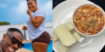 Shatta Wale Flaunts His Favorite Meal Cooked by Girlfriend Maali