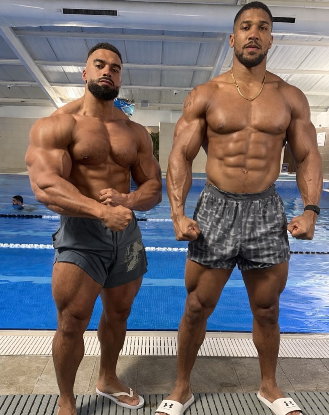 Latz and Anthony Joshua photo credit @healthmindset via Instagram