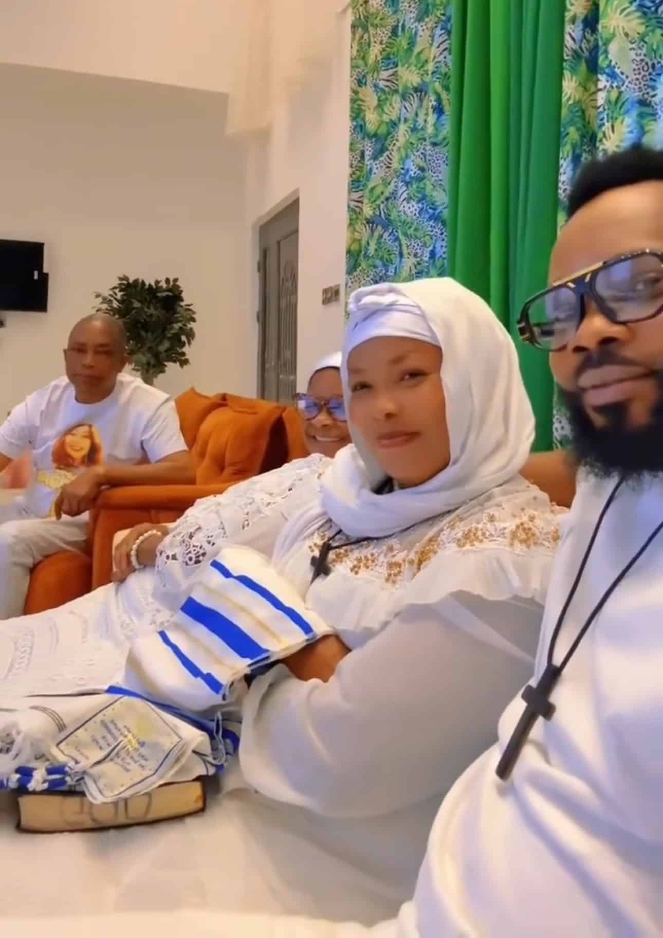 Agradaa reunites with her husband and family after prison release