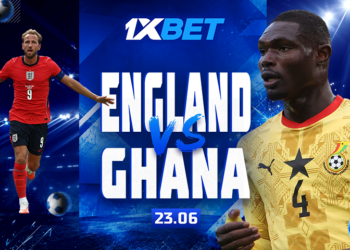 Ghana vs England: Support our national team in the second World Championship match with 1xBet