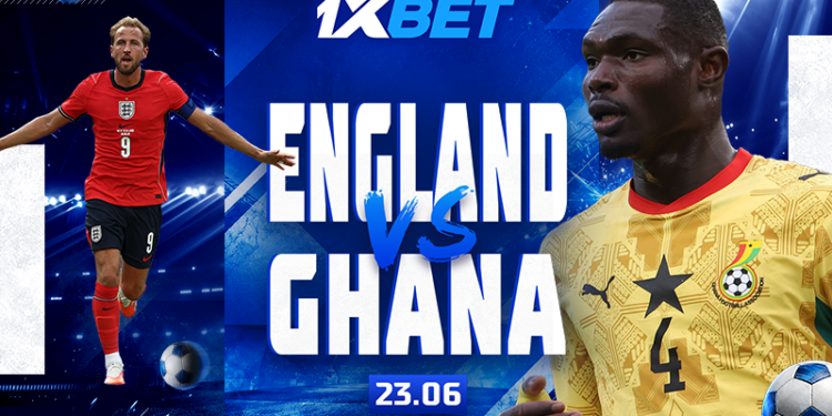 Ghana vs England: Support our national team in the second World Championship match with 1xBet