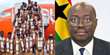 Finance Minister Dr. Cassiel Ato Forson speaking as he reveals that the Government of Ghana spent GH¢58 million on the Black Stars' 2026 FIFA World Cup campaign.