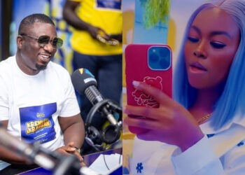 Kessben FM presenter DJ KA pictured amid reports claiming he has been suspended and barred from hosting on-air shows following a viral private video controversy.