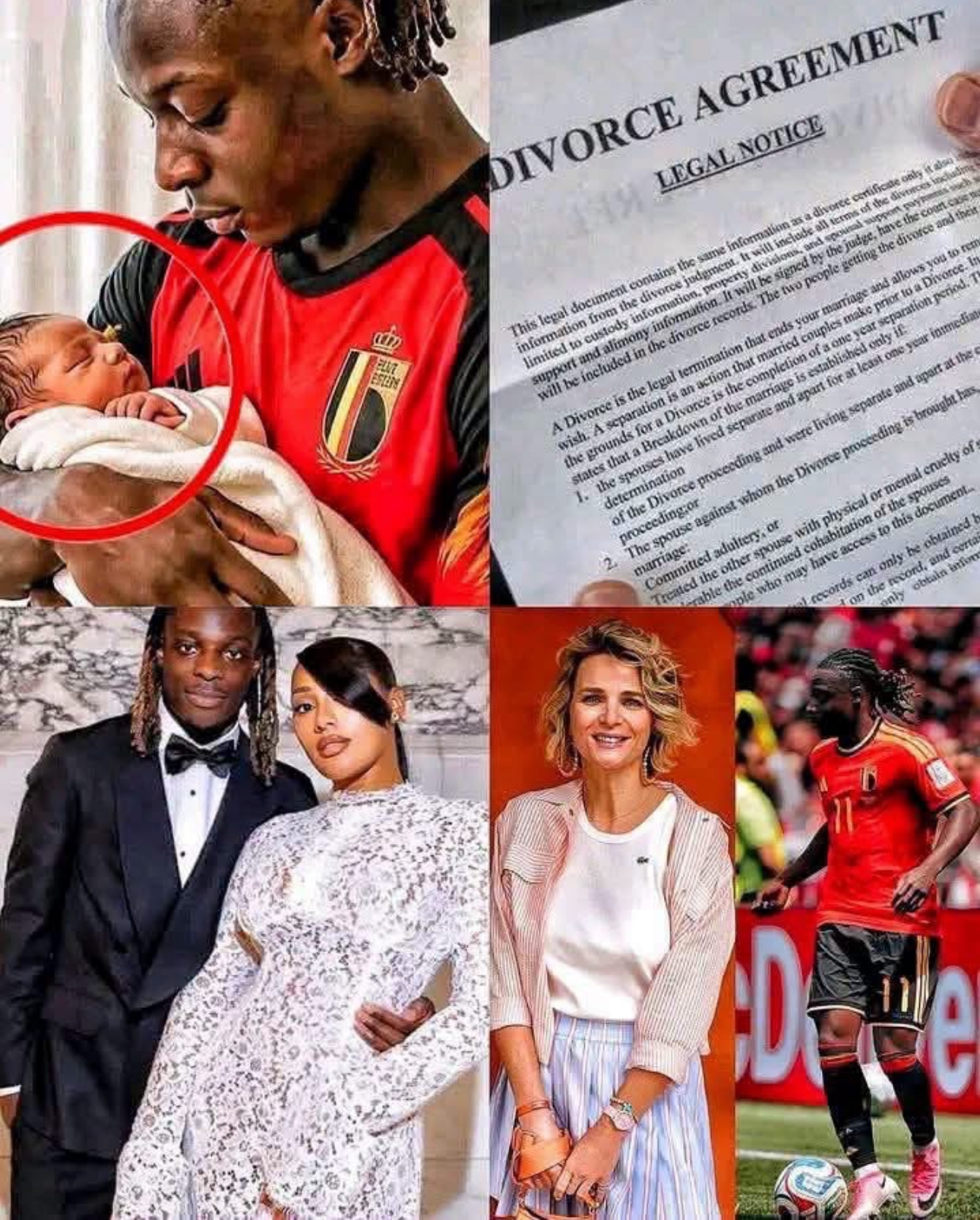 Jeremy Doku and wife divorce agreement photo