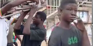Strika allegedly caught stealing metal scraps in Accra as viral video sparks reactions Title: Strika Allegedly Caught Stealing Metal Scraps in Accra