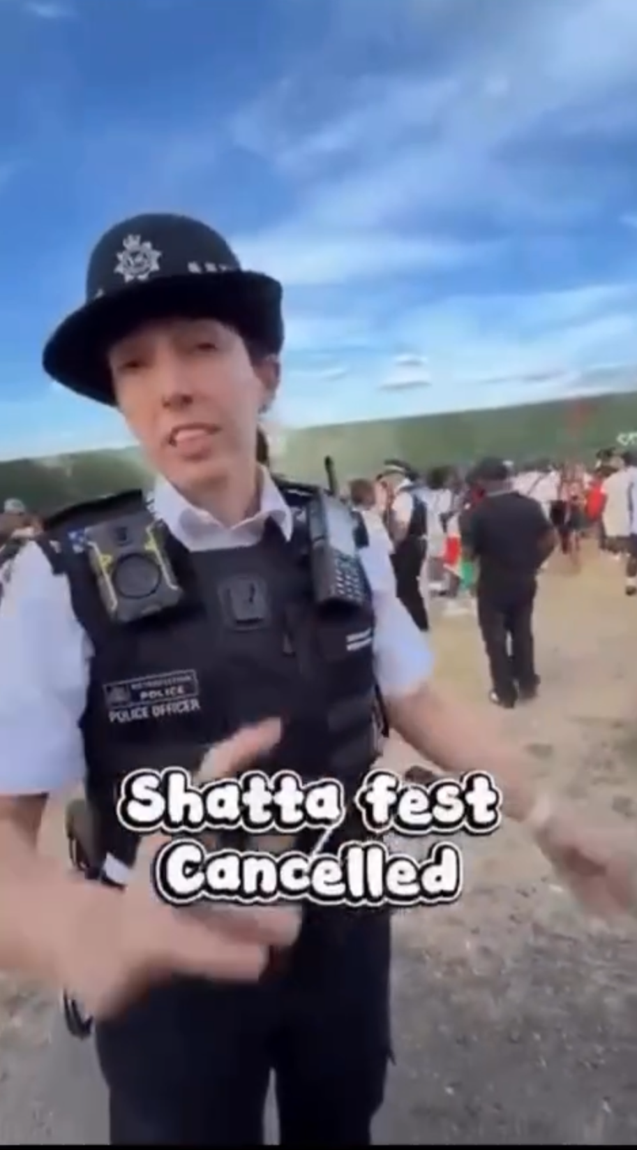 UK Police officer at Shatta Fest UK