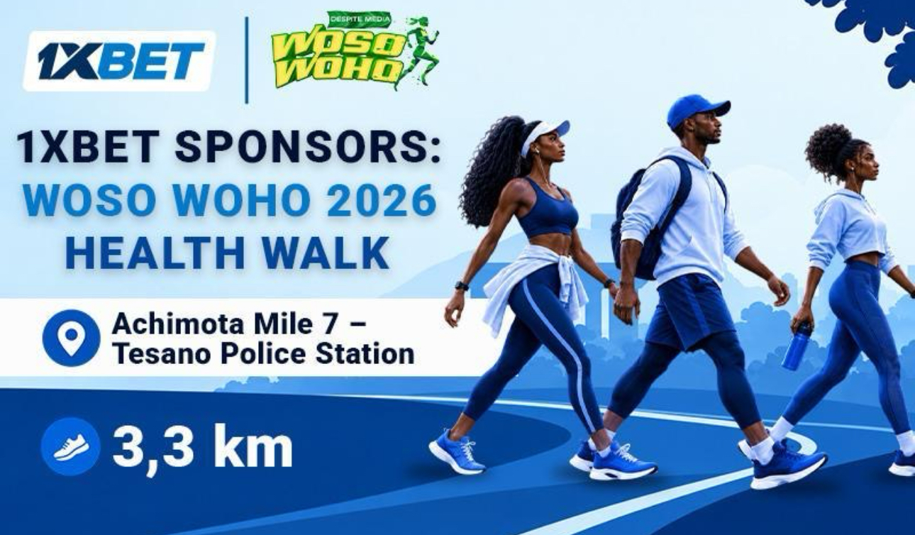 1xBet Joins Woso WoHo 2026 to Support Health, Movement and Community in Accra
